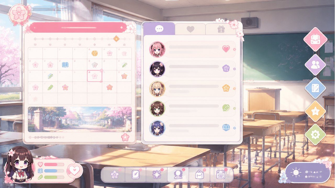 夏之音 角色养成 画面